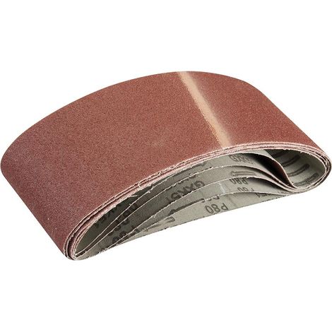 Nastri abrasivi 100 x 610mm  per levigatrici a nastro in ossido di alluminio silverline-Grana 80