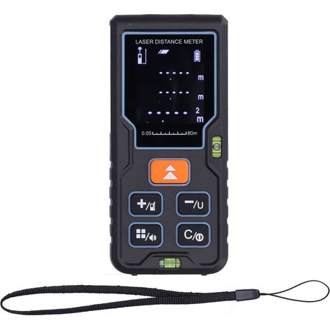 Télémètre Laser S80 80M Portée Mesure de Distance Infrarouge Appareil de Mesure Précision Outil Professionnel (1/5)