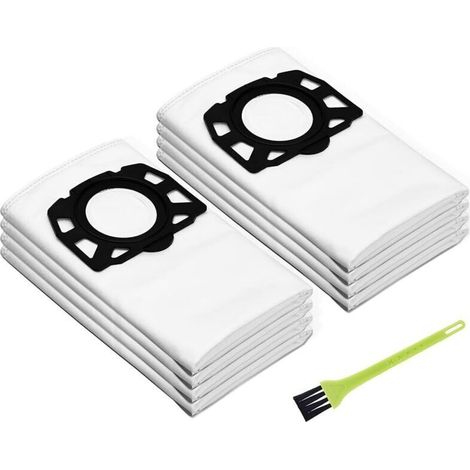 8er-Pack Filterbeutel für Kärcher Staubsauger WD4, WD5, WD6, MV4, MV5 und MV6, Ersatzteil-Zubehörset für Schmutzentfernungsbeutel für Kärcher 2.863-006.0 (1/4)