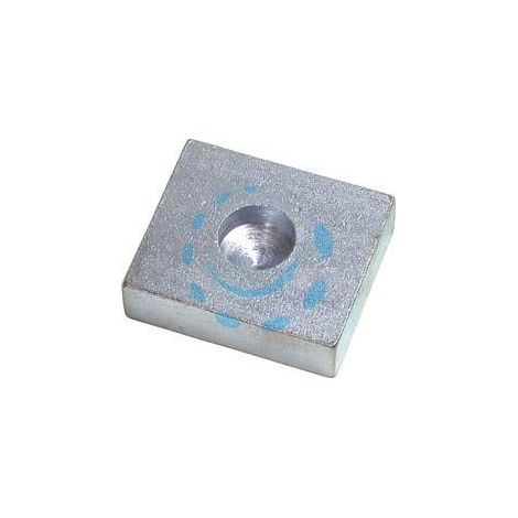 PIASTRA A SALDARE IN ACCIAIO ZINCATO PER CARDINE INFERIORE ART.349Z - ø foro mm.24 misure piastra mm.60x70