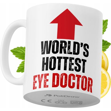 Lustige Kaffee- oder Teetasse mit witzigem Textdesign für Augenärzte – ideal für Geburtstage, Namenstage, Feiertage und besondere Anlässe. Hochwertige Tasse für Zuhause, Büro und Arbeit. Farbe: Weiß, 
