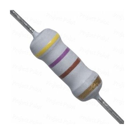 470r 1w Resistenza al carbonio 470 Ohm 1w 5% 470r1w