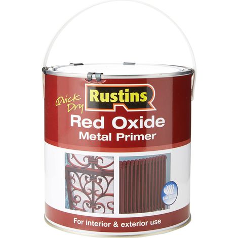 Rustins REDOW2500 Quick Dry Red Oxide Metal Primer 2.5 litre RUSROMP25LQ (1/3)