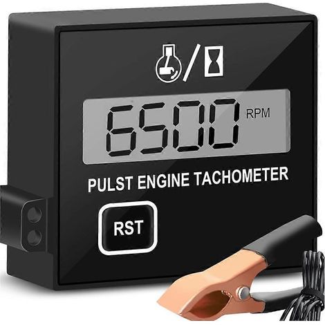 Compte-tours numérique pour tronçonneuse, compte-tours pour petits moteurs, compteur de vitesse à impulsions à affichage numérique, compte-tours électronique pour moto (1/5)