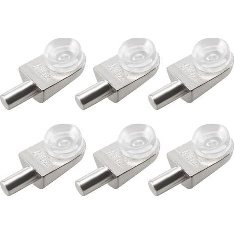 20pcs Taquets étagère mural support d'étagère en verre en alliage de zinc ventouse (1/5)