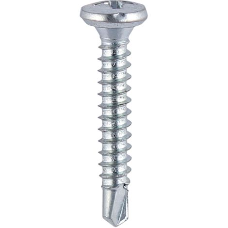 TIMCO Window Fabrication Screws Friction Stay Shallow Pan Countersunk PH Self-Tapping Self-Drilling Point Zinc - 3.9 x 19 (1/2)