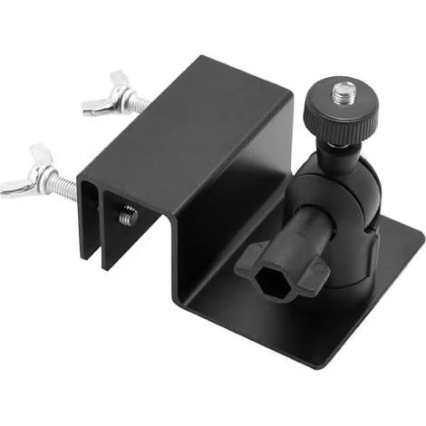 Supporto universale per grondaia per telecamera da esterno - Ruotabile a 360° e inclinabile a 180° - Lega di alluminio con rivestimento antiruggine (1/5)