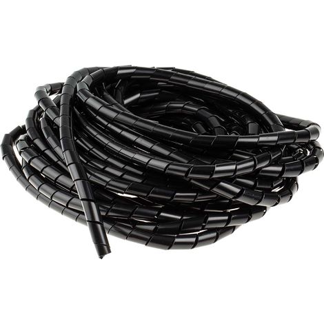 Gaine de câble spiralée RS PRO, Ø 9mm  12mm, en Nylon Noir (1/2)