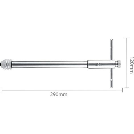 Prolunga per maschi, portautensili con maniglia scorrevole, per maschi, lunghezza: da M5 a M12, portautensili con maniglia scorrevole, per maschi (argento) (1/4)
