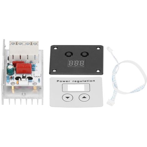 Régulateur de tension électrique à thyristor, régulation numérique haute puissance 10 000 W, alimentation externe 220 V CA (1/5)