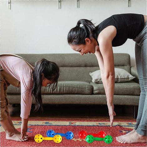 Ensemble de 8 haltères et barres creuses sonores, équipement de fitness, jouets de sport pour enfants, jouets éducatifs (1/5)