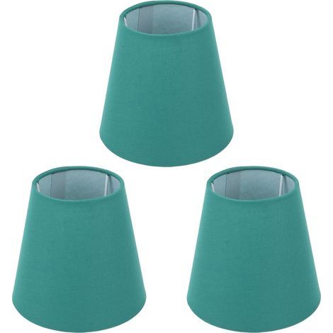 Stofflampenschirm, hohe Lichtdurchlässigkeit, innovatives 3-teiliges Set aus Stofflampenschirmen, staubdichte Abdeckung, leicht, sicher für Hotel, Arbeitszimmer, Club (Dunkelgrün) (1/5)