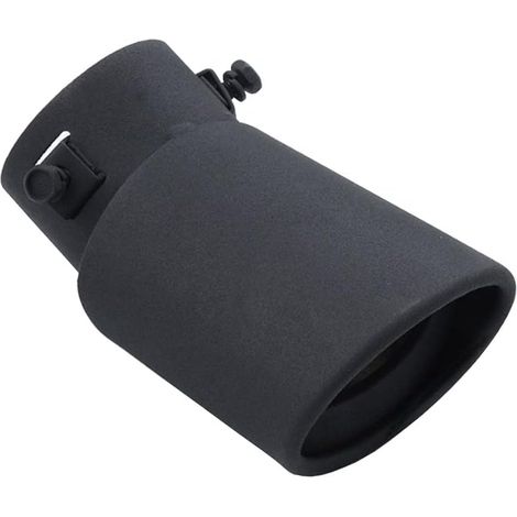 63mm Extrémités de Tuyau d'échappement Universel Embouts Silencieux D'éChappement Acier Inoxydable Voiture Silencieux Queue Unique Sortie Plier Noir (1/5)
