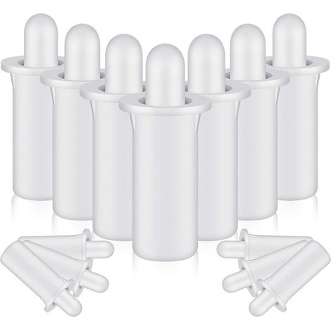 40 goupilles de réparation pour volets Fixations à ressort de rechange pour volets intérieurs, fenêtres, placards, lames orientables et stores Blanc (Modèle court) (1/5)