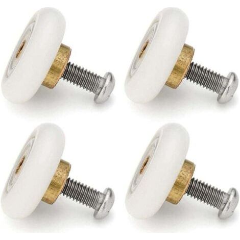 Set mit 4 Ersatzrollen für Schiebetüren von Duschkabinen, Durchmesser 19 mm (1/5)