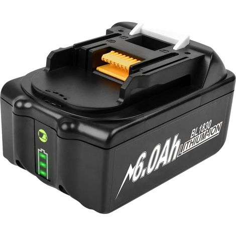 Batteria di ricambio, capacità 18V 6000mAh, caricabatterie intelligente, 1 pezzo (1/2)