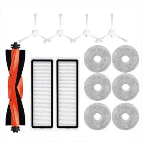 Repuestos y accesorios para la aspiradora robot Xiaomi S10 Plus / S10+ / B105: cepillo lateral principal, filtro HEPA, mopa.