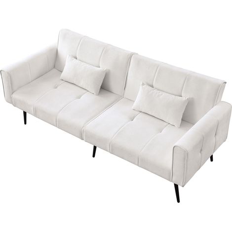 Canapé-lit futon, canapé futon moderne 68" convertible en lit, meuble de salon convertible futon - convient aux petits espaces (1/5)