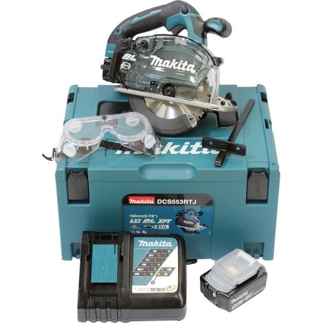 Scie circulaire à métaux 18V LXT Ø 150 mm (2x5.0 Ah) en MAKPAC - MAKITA DCS553RTJ (1/5)