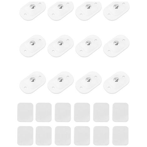 12 pièces roulettes auto-adhésives Mini pivotant en acier inoxydable pâte roue universelle Rotation à 360 degrés poulie collante blanc (1/5)
