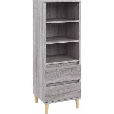 Maison Exclusive - Credenza Grigio Sonoma 40x36x110 cm in Legno Multistrato (1/5)