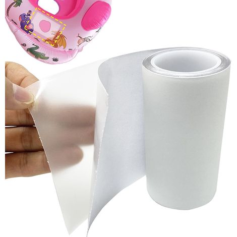 transparent,Kit de réparation gonflable de 7cm x 2 m En TPU imperméable Pour matelas pneumatique Ruban de réparation pour piscine Bouée de piscine Flotteurs rebondissants Jouets gonflables (1/5)