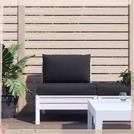 361761 Coussins de palette lot de 2 noir tissu oxford (1/5)