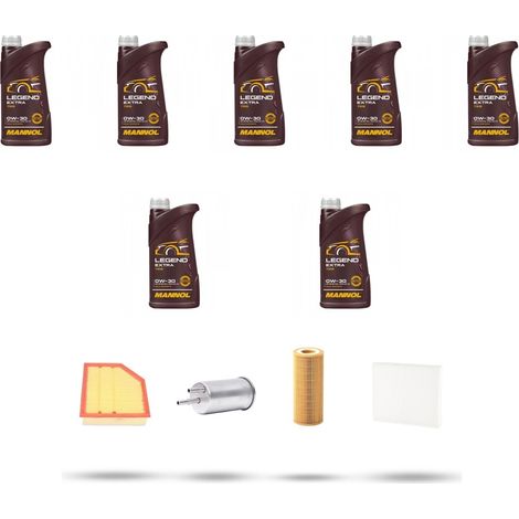 Kit tagliando 4 FILTRI e 7L OLIO compatibile con Volvo XC60 3.0 T6 242Kw dal 2014 al 2015 (1/5)