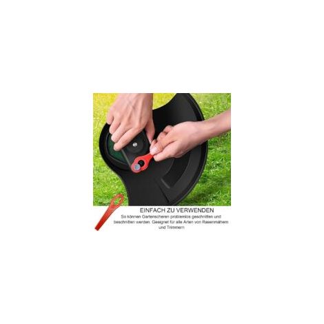 127 mm, 20 cuchillas de plástico de repuesto, cuchillas para cortacésped y bordeadora, cuchillas de plástico para jardín y bordes de césped - Crezuo