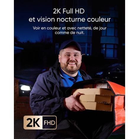 Sonnette vidéo eufy Security E340 – Double caméra 2K – Vision nocturne couleur – Stockage local extensible jusqu'à 128 Go (1/8)