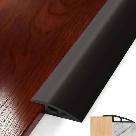 Profilé De Transition Auto-Adhésif, Bande De Transition En Pvc Pour Sols, Profil De Réglage De Hauteur De 10 Mm À 15 Mm, Bande De Seuil De Porte Pour Joints De Sol Et Transition De Seuil De Moquette ( (1/5)