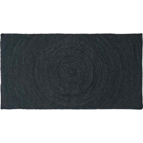 Bereichsteppiche Rechtwinklig Dunkelgrau 80 x 150 cm Jute