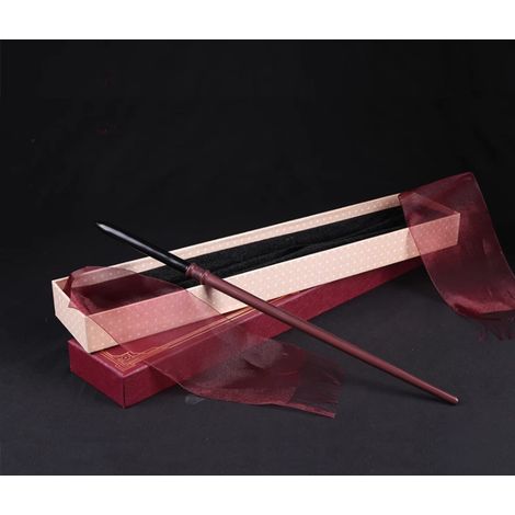 Baguette Magique Harry Potter avec Coffret Doré - Accessoire de Sorcier, Idée Cadeau Fan, Réplique Officielle, Boîte Premium