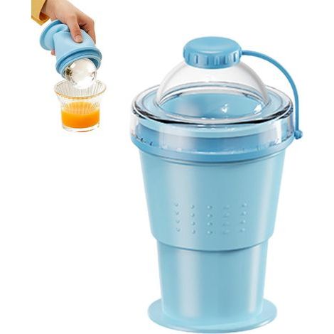 Wiederverwendbarer, faltbarer 375-ml-Kaffeebecher mit Eiswürfelbehälter, kugelförmiger Silikon-Reisebecher für Wasser, Saft, Limonaden, Wein, Camping und Strand, geeignet für Erwachsene, Jugendliche u (1/5)