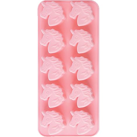 Moule en silicone tête de licorne, pour chocolat, bonbons durs, glaçons et gâteaux. (1/5)