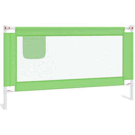 Maison Exclusive - Kleinkind-Bettschutzgitter Grün 150x25 cm Stof (1/5)