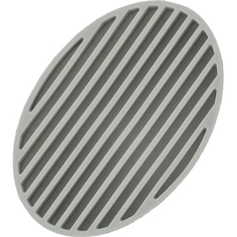 Porte-savon en silicone pour la maison, gris, élégant et populaire – Auto-drainant, pour salle de bain et cuisine–DELKEVIC (1/5)