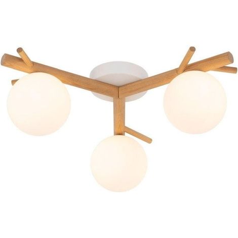 Tk-lighting Moderne Deckenleuchte Weiß 46 cm
