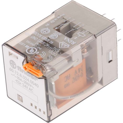 Finder 60 Series Relais de puissance 2 RT, bobine 24V c.a. Enfichable 1.3W ( Prix pour 1 )