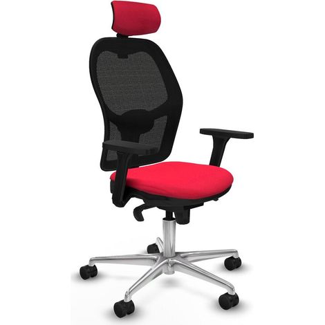 Piqueras y Crespo Jorquera Silla de oficina roja confortable