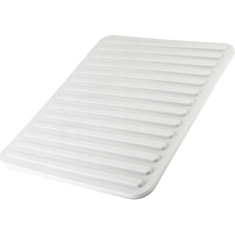 Tappetino per lavare i piatti, in silicone, grande capacità, grigio (1/5)