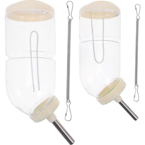 Lot de 2 distributeurs d'eau anti-fuite pour lapins et petits animaux de compagnie (1/5)