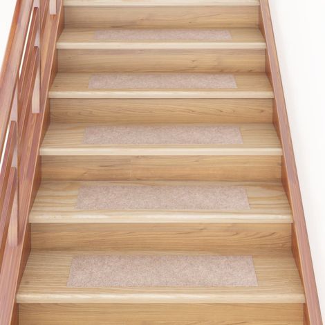 Tapis d'escalier autocollants Rectangulaire 15 pcs,Marchettes d'escalier,Protections d'escalier 76x20 cm DVNEI645688 (1/5)
