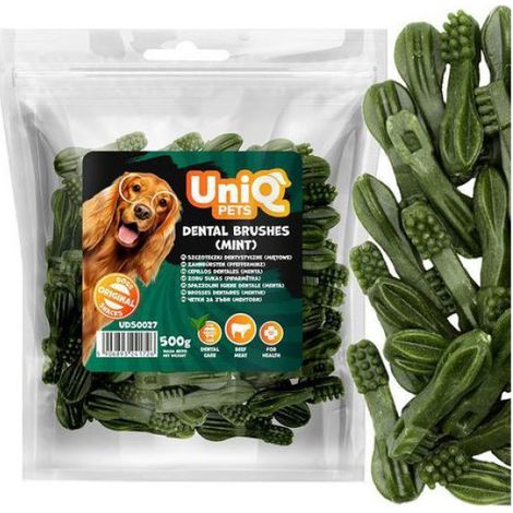 Dental Stick - For Dogs - Beef And Sweet Potato Formula With Peppermint Oil And Spirulina - Grain Free Sugar Free - 500 G (1/5)