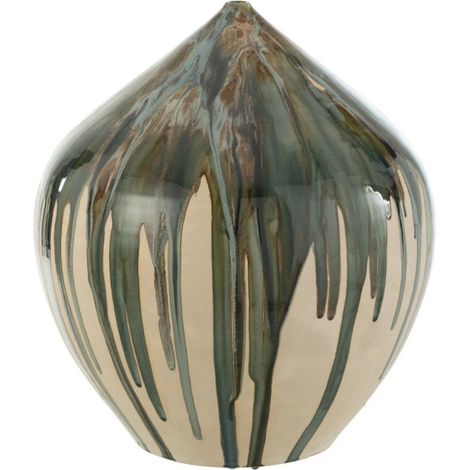 Vase Haut en Céramique "Peinture" 45cm Vert (1/4)