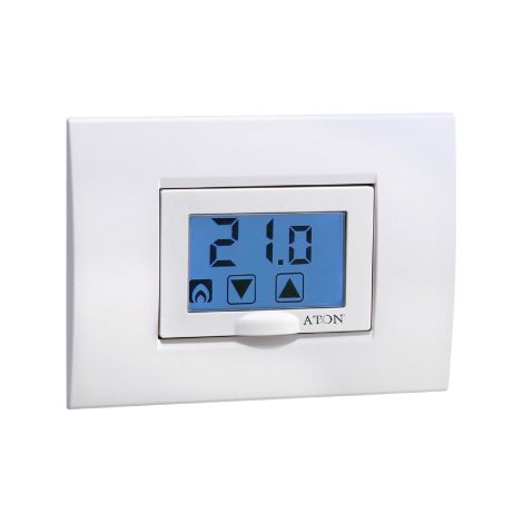 Termostato incasso Krono Touch con display retroilluminato a batterie 72x50x53 mm impostabile 2-35oC estate-inverno (1/2)