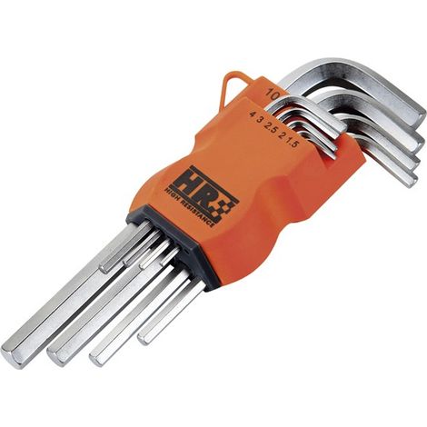 JUEGO 9 LLAVES ALLEN ALYCO ORANGE SOPORTE PLÁSTICO