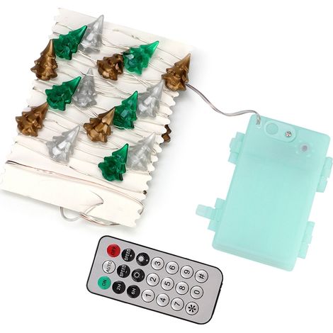 Guirlande lumineuse de 3 mètres avec 30 LED, idéale pour créer une ambiance lumineuse lors de Noël ou pour décorer votre sapin. Télécommande IP68. (1/5)