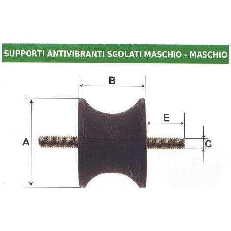 ANTIVIBRANTE SUPPORTO SGOLATO MASCHIO MASCHIO UNIVERSALE