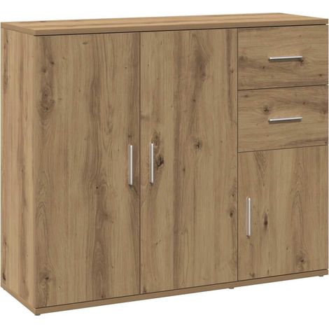 vidaXL Credenza Artisan Rovere 91x29,5x75 cm Legno ingegnerizzato